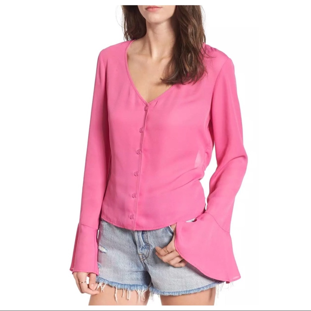 NWT MIMI CHICA cut out tie back bell long sleeve